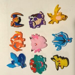 9 CROC CHARMS Pokemon